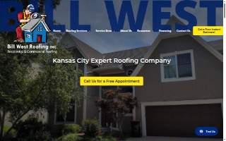 Bill West Roofing website
