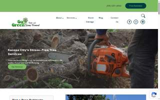 Go Green Tree and Stump Removal website