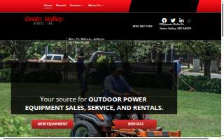 Grain Valley Rental, Inc website