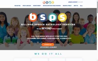 Billings Speech Pathology Services website