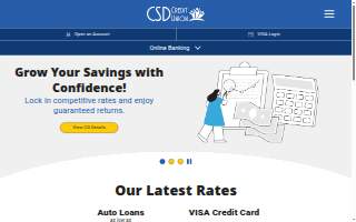 CSD Credit Union of Grandview website