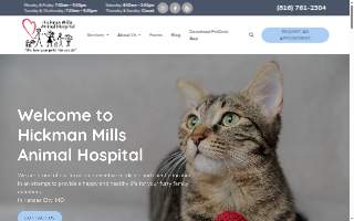Hickman Mills Animal Hospital website