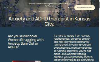 Lavender Rose Counseling website