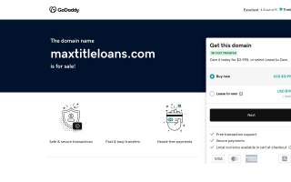 Max Title Loans of Grandview website