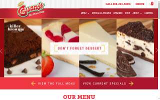 Cassano's The Pizza King website