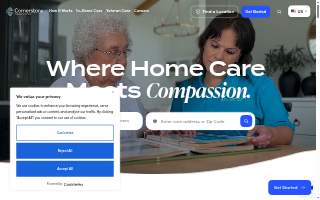 Cornerstone Caregiving of Hannibal website