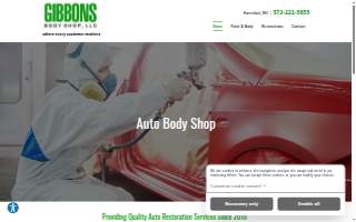 Gibbons Body Shop, LLC website