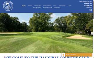 Hannibal Country Club website