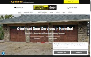 Hannibal Overhead Door website