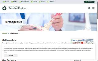 Hannibal Regional Orthopedics website