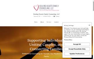Healing Hearts Family Counseling, LLC website
