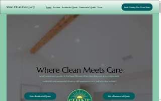 Shine Clean Company website