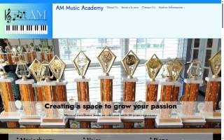 AM Music Academy website