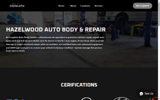 Complete Auto Body and Repair website