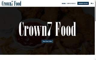 Crown7 Food website