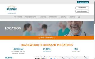 Esse Health Hazelwood Florissant Pediatrics website