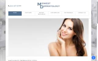 Midwest Dermatology of Omaha website