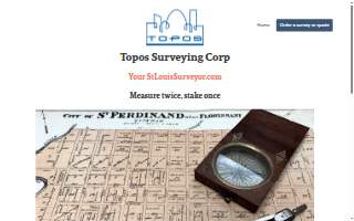 Topos Surveying Corp of Hazelwood website