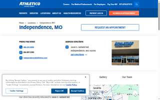 Athletico Physical Therapy - Independence website
