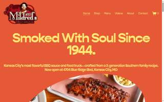 Aunt Mildred's #10 BBQ Food Truck website