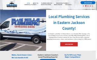 Blue Mills Plumbing website