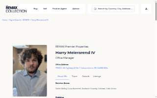 Harry Meierarend IV @ RE/MAX Premier Properties website