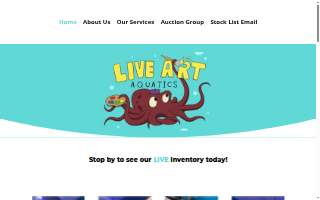 Live Art Aquatics website