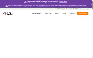 LSI Staffing of Independence website