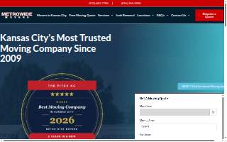 Metro Wide Movers of Independence website