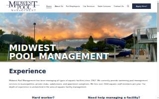 Midwest Pool Management website