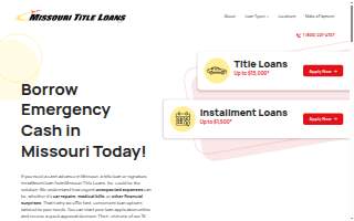 Missouri Title Loans, Inc. website