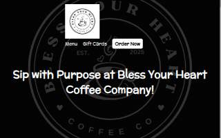 Bless Your Heart Coffee Co. website