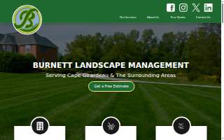 Burnett Landscape Management website