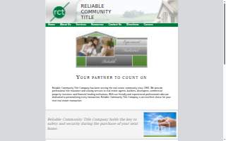 Reliable Community Title Company, LLC website