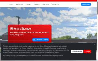 Rinehart Storage – Jackson website