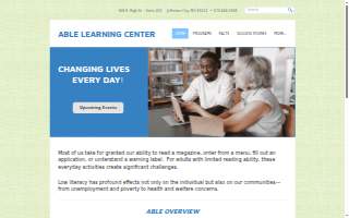 ABLE Learning Center website