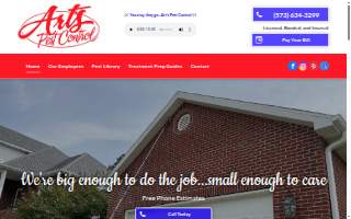 Art's Pest Control website