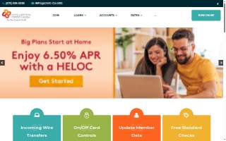 Civic Central Credit Union website