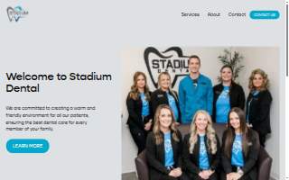 Stadium Dental website