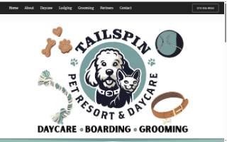Tailspin Pet Resort & Daycare website