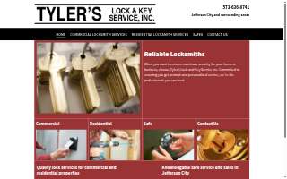 Tylers Lock and Key Service website