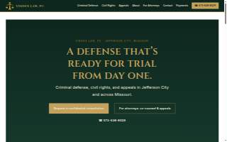 Vindex Law, PC website