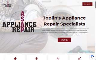 ASAP Appliance Repair website