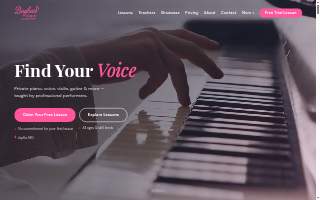 Baylee’s Music Academy website