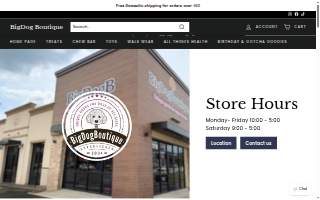 BigDog Boutique- Joplin's Premier Pet Store website