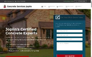 Concrete Services Joplin website
