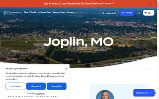 Cornerstone Caregiving of Joplin website