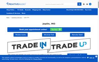 Creative Audio of Joplin website