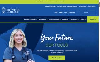Crowder College Joplin Advanced Training & Workforce Center website