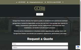Garage Door Brokers website